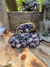 Chevron Amethyst Tumbled Stone
