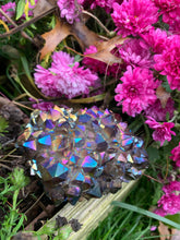 Purple Tanzine Aura Quartz Cluster