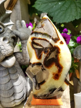 Septarian  Dragons Egg Flame piller