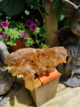 Tangerine Quartz Crystal Cluster