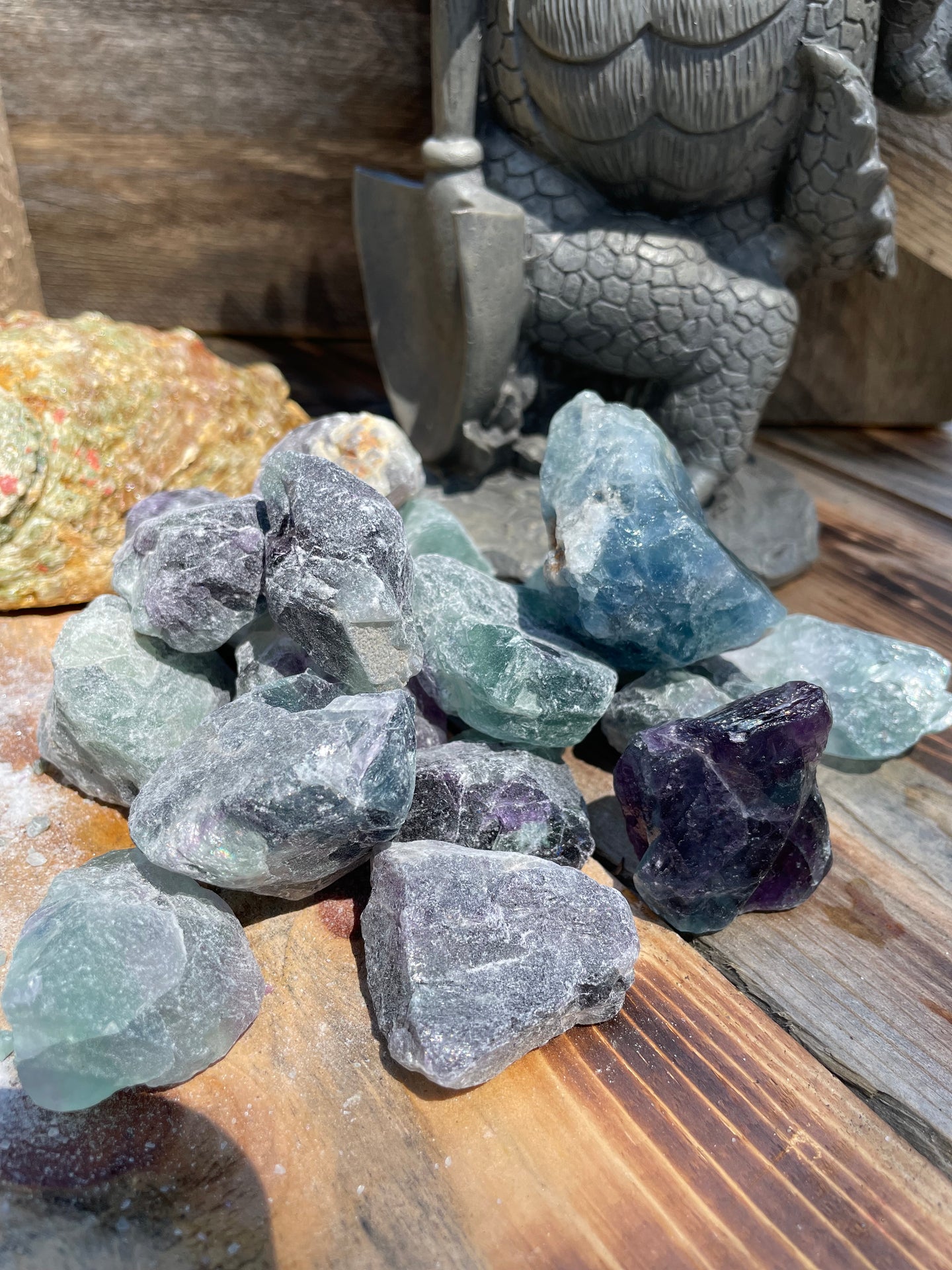 Rainbow Fluorite Rough