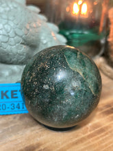 Fuchsite Sphere with Gold Mica Flakes