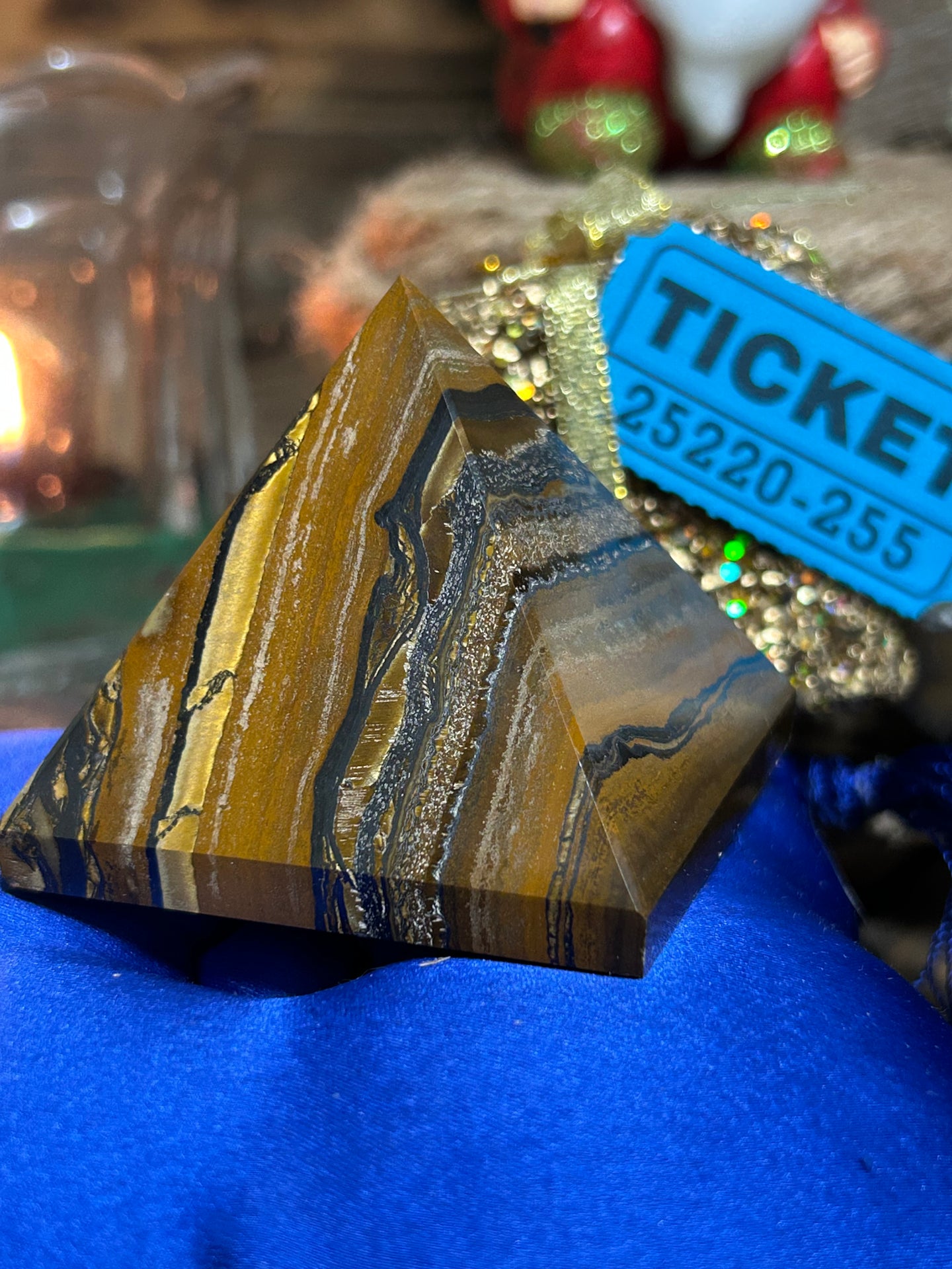 Tiger Eye Pyramid