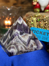 Chevron Amethyst Crystal Pyramid