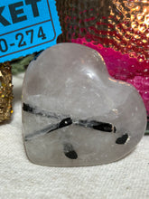 Tourmolated Quartz Heart