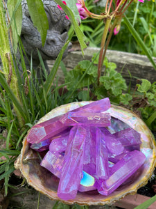 Aura Quartz Crystal Point