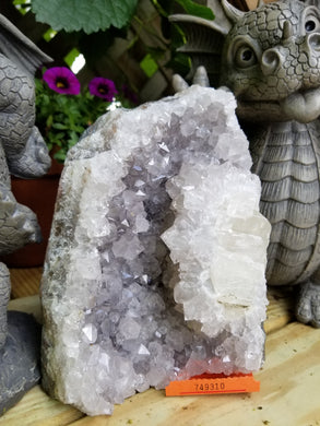 Amethyst Crystal cathedral with Quartz Moon