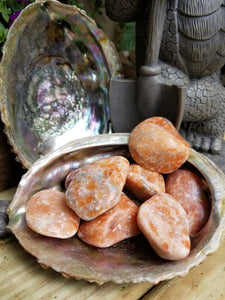 Orange Calcite Tumbled Stone