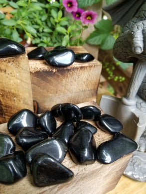 Sheen Obsidian Tumbled Stone