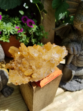 Tangerine Quartz Crystal Cluster
